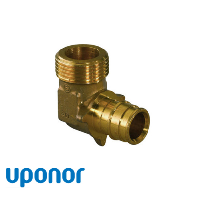 1023019 Uponor Q&E Уголок с нар. резьбой PL 16-G1/2`НР