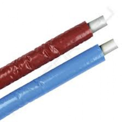 Труба KAN PE-RT (LPE Dowlex) с антидиффузионной защитой 18x2,5 изоляция красная 6mm (0.2175-6C)