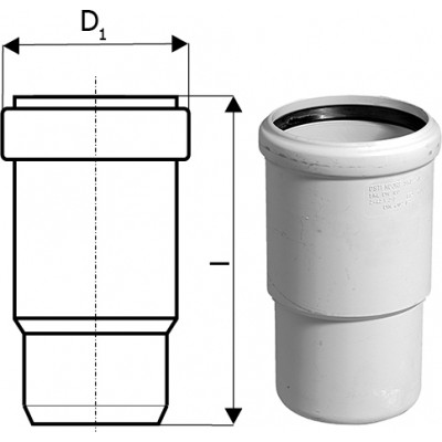 Ostendorf SKOLAN SAFE для внутр. канализации Патрубок компенсационный 110