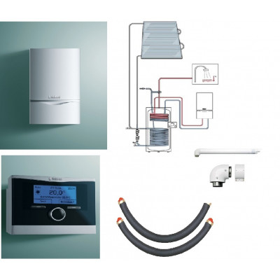 Пакет Vaillant ecoTEC plus VU OE 466/4+auroSTEP plus 3.350 HT+VRC470 (0020201541)